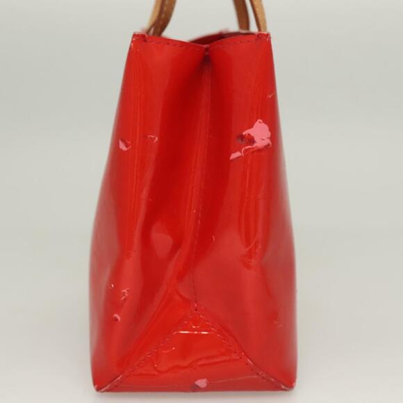 LOUIS VUITTON Monogram Vernis Reade PM Hand Bag Red Rouge M91088 - Picture 5 of 12